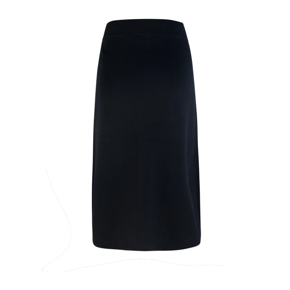 Elisabetta Franchi Zwarte rok met reguliere pasvorm Black Dames