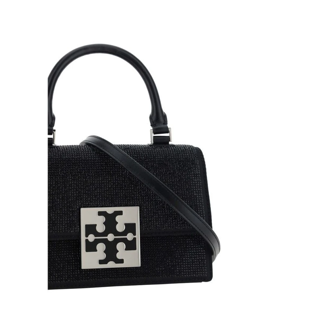 TORY BURCH Versierde Mini Top-Handle Tas Black Dames