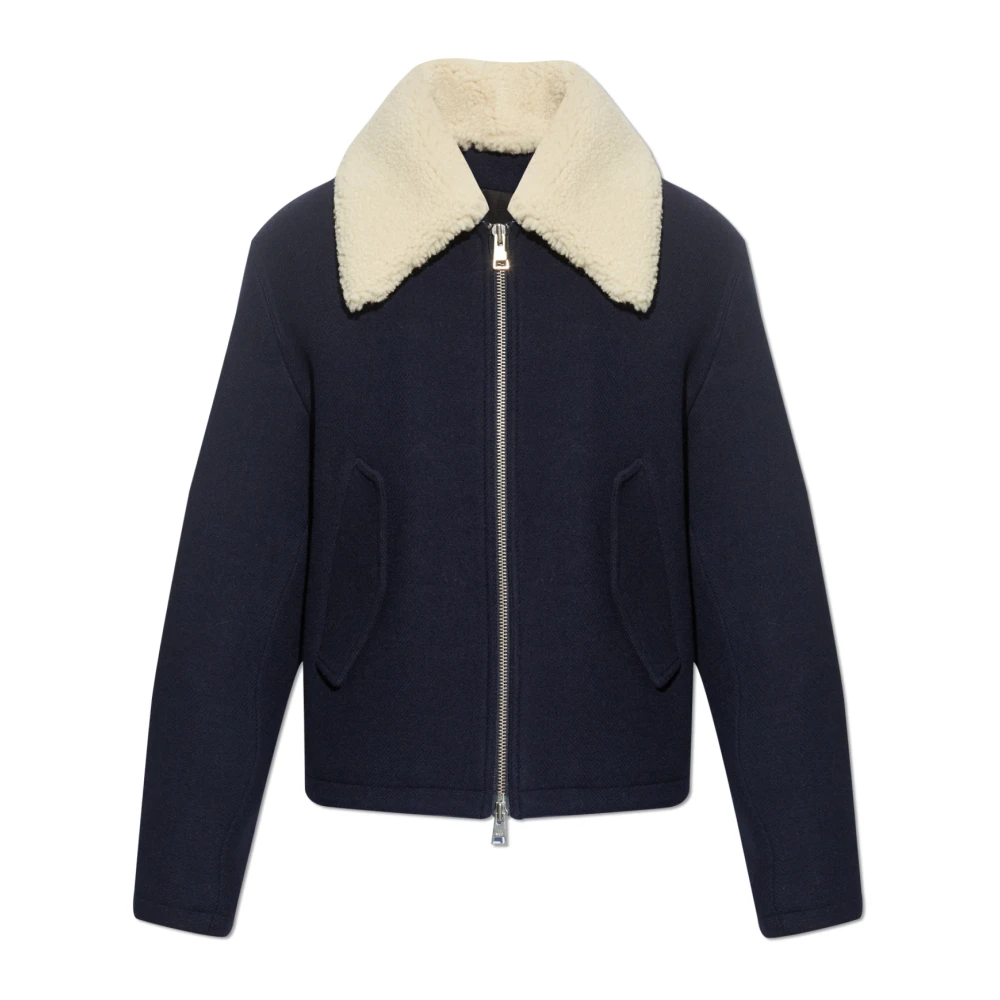 Ami Paris Wollen jas Blue Heren