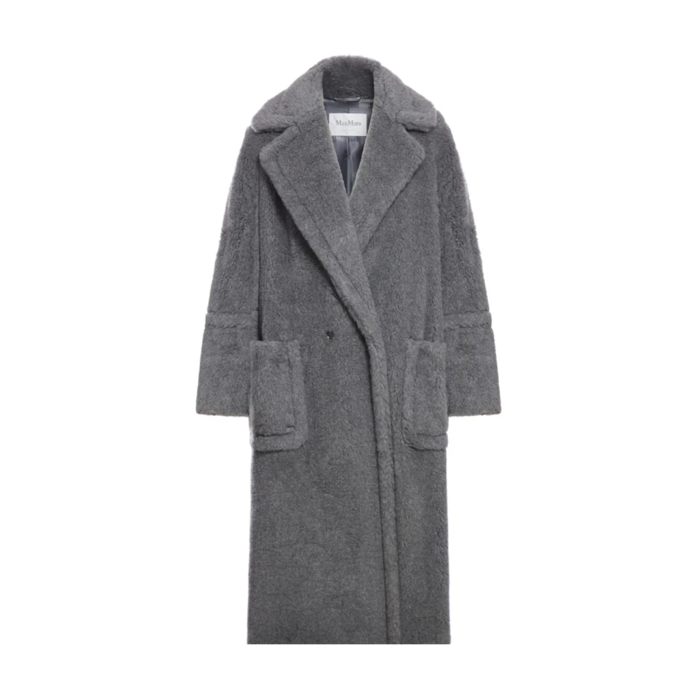 Max Mara Grå Teddy Långrock Gray, Dam