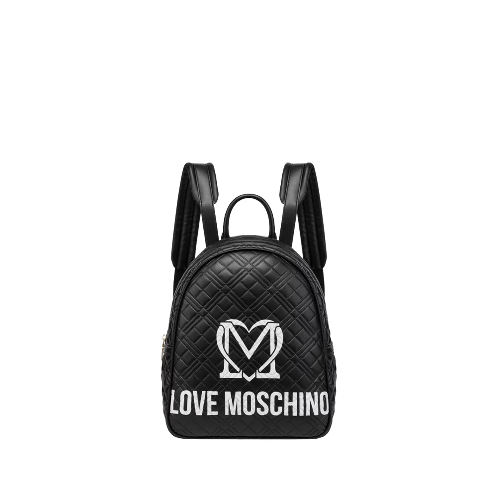 Moschino Elegante Zwarte Rugzak Black Dames
