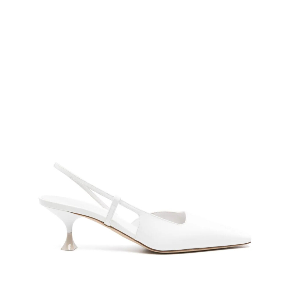 White best sale patent pumps