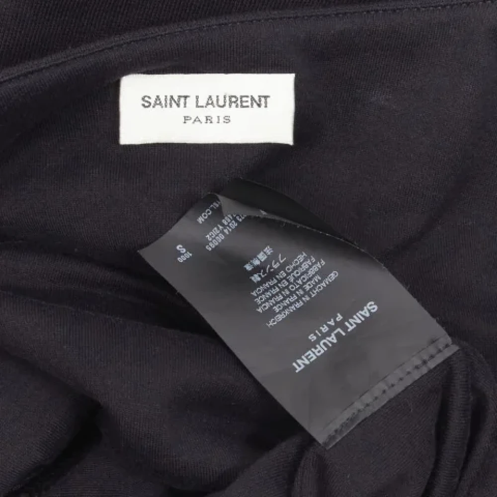 Saint Laurent Vintage Pre-owned Cotton tops Black Dames