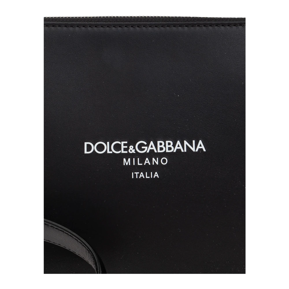 Dolce & Gabbana Leren handtas Black Heren