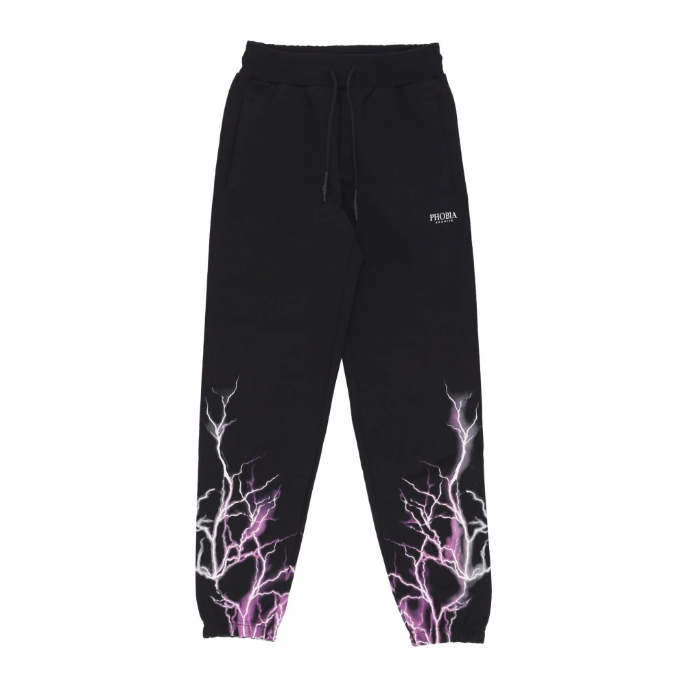 Phobia Archive Mannelijk Zwart Broeken Heren, Xl, Katoen, Lightning Pant