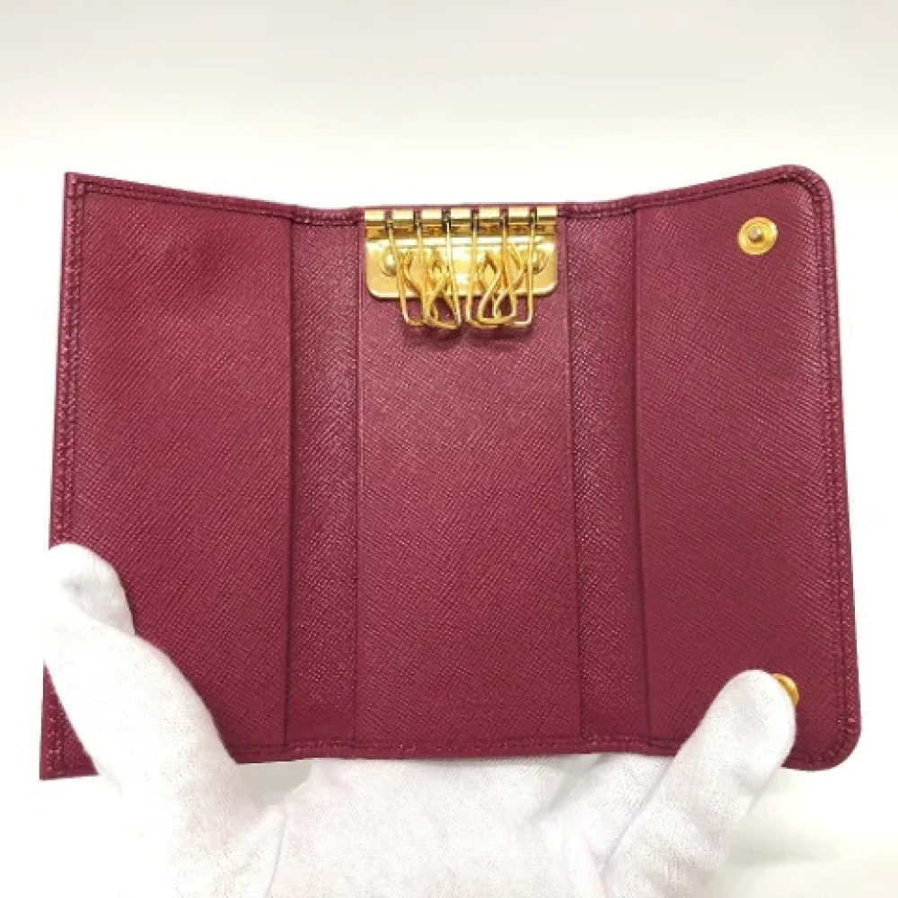 Prada Vintage Pre-owned Fabric key-holders Pink Dames