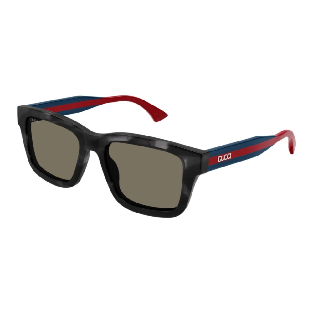 Gucci Unisex Brown Squared Sunglasses - Sunglasses - 53 Mm - Accessories
