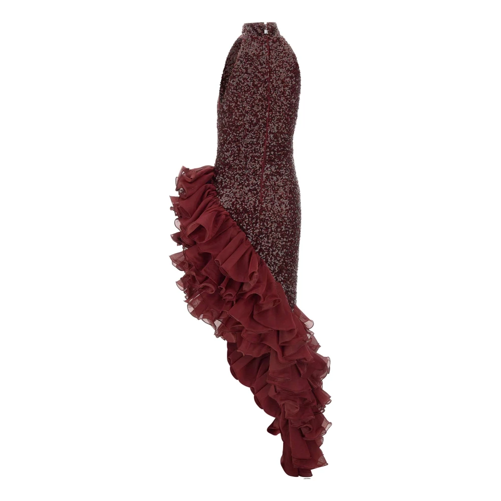 Rotate Birger Christensen Rode Stijlvolle Jurk Multicolor Dames