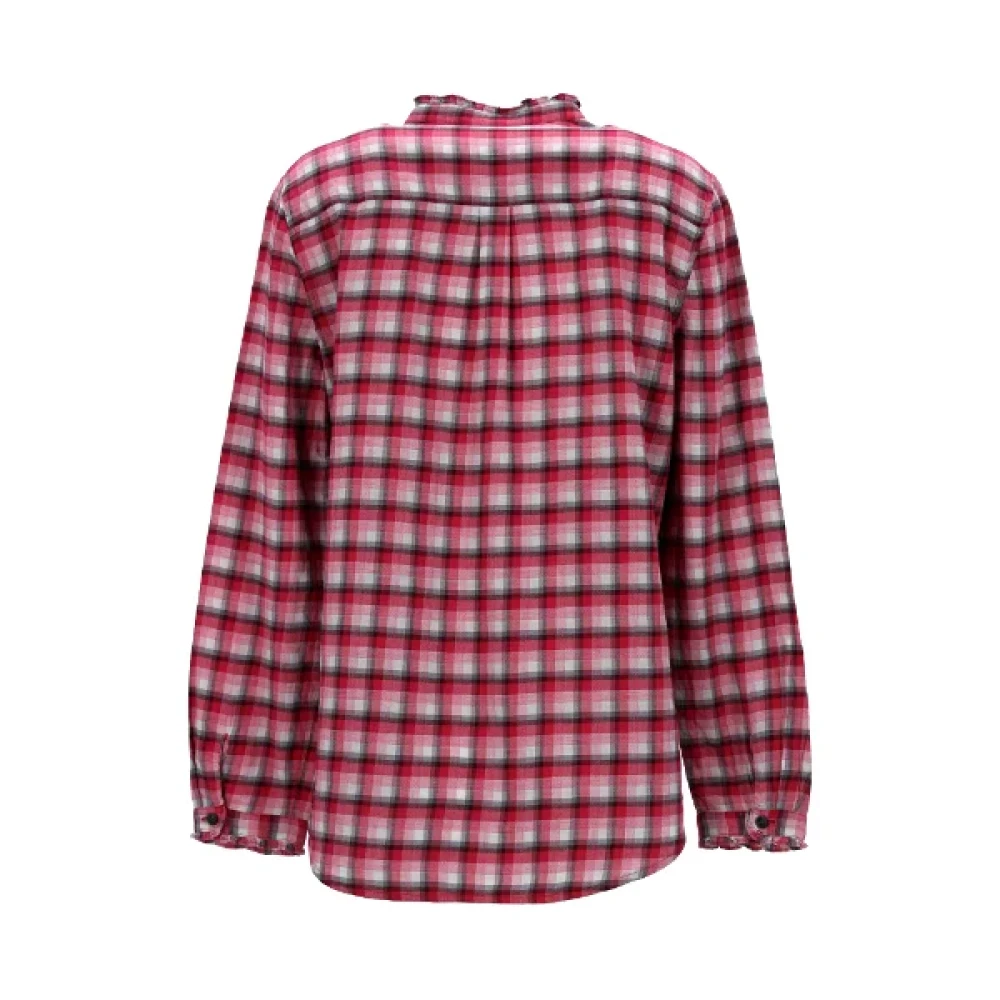 Burberry Vintage Pre-owned Cotton tops Red Dames