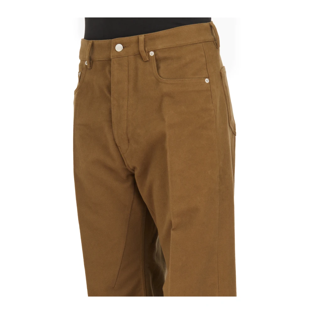 Rick Owens Geth Jeans Bean Broek Brown Heren