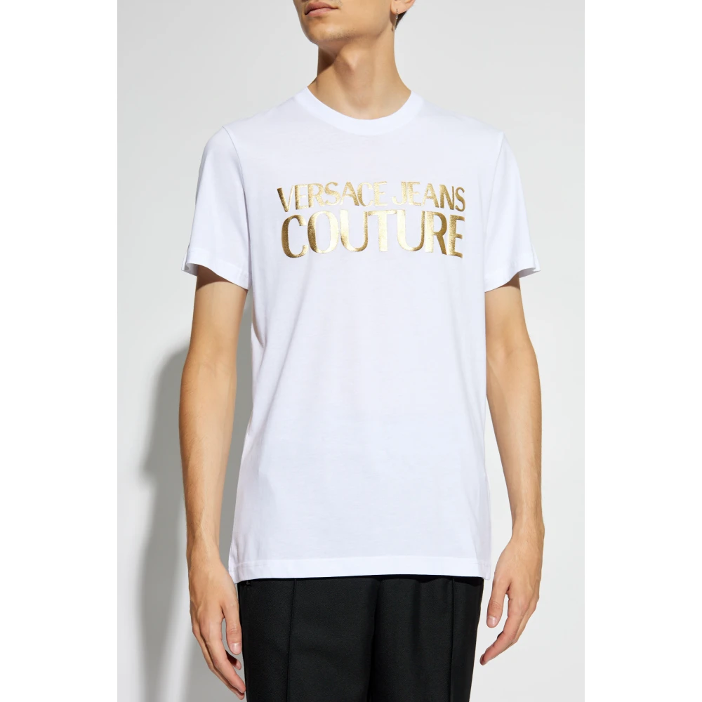 Versace Jeans Couture T-shirt met logo White Heren