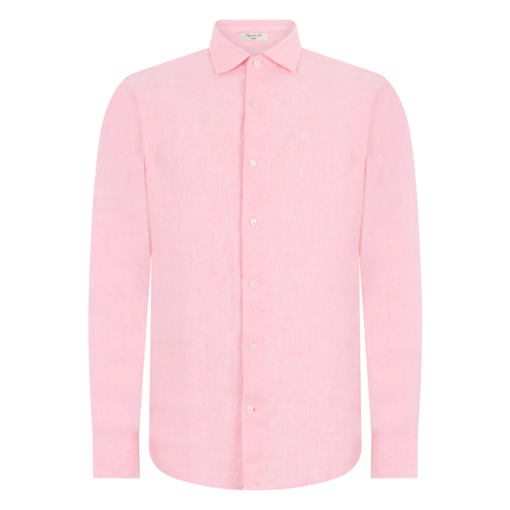 Gant Men's Pink Casual Shirts, L, Regular Linen Shirt