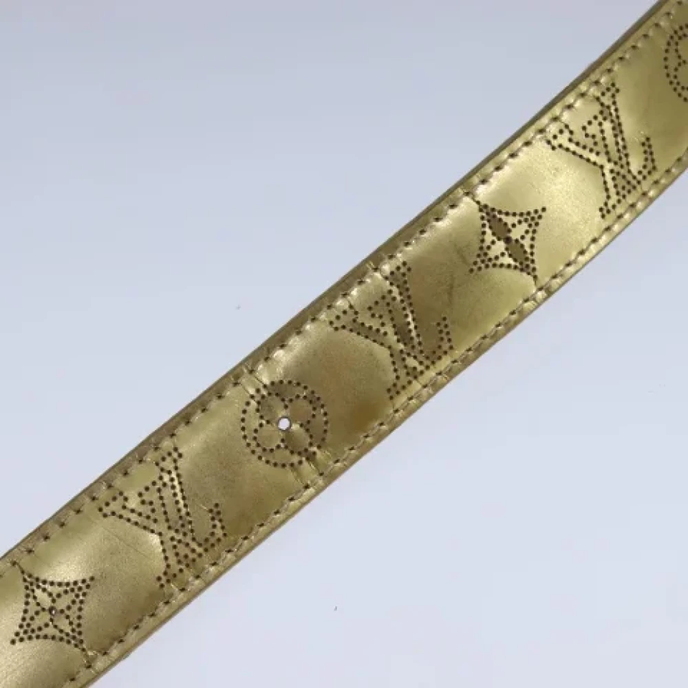 Louis Vuitton Vintage Pre-owned Leather belts Yellow Dames