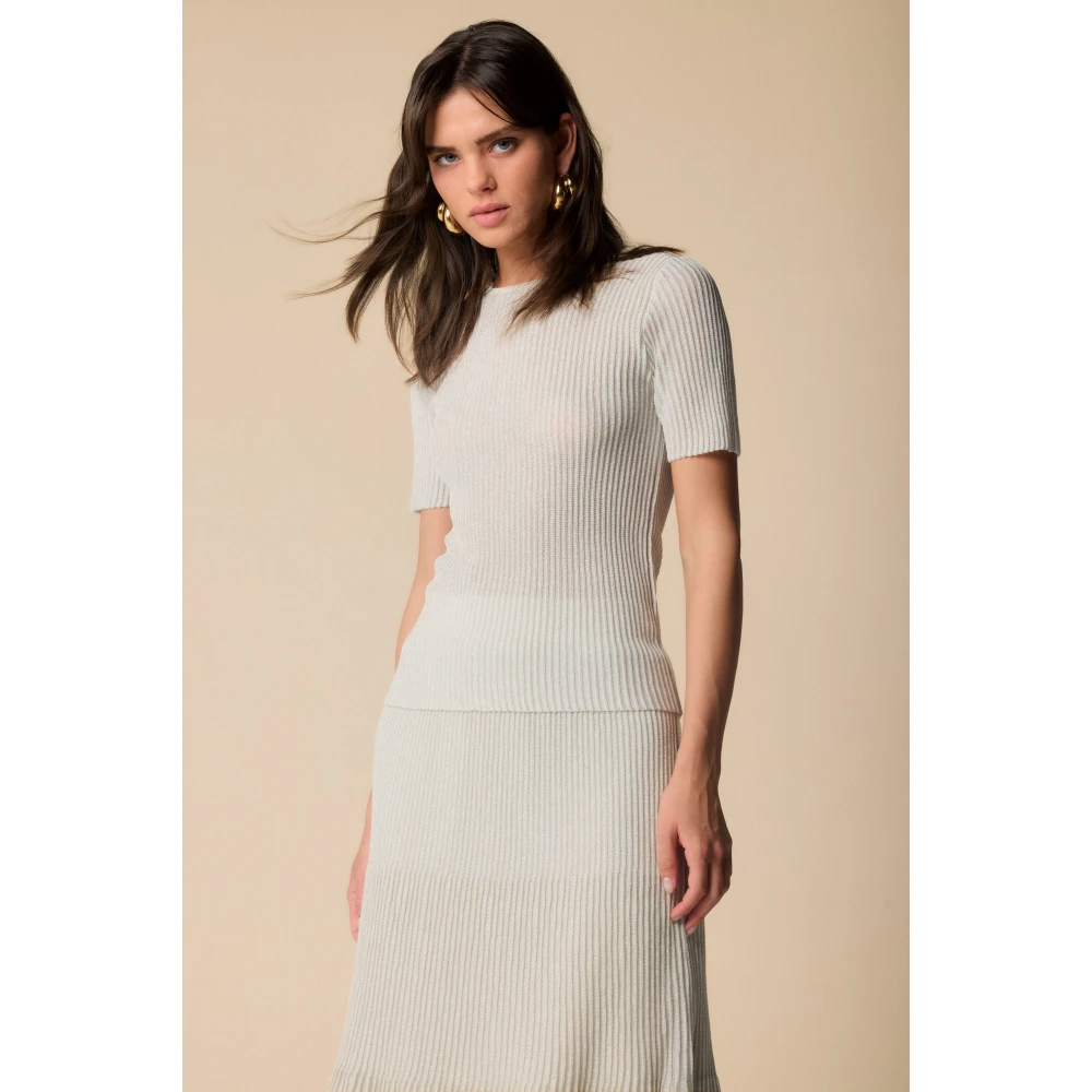 Kocca Elegante minimalistische damesshirt White Dames