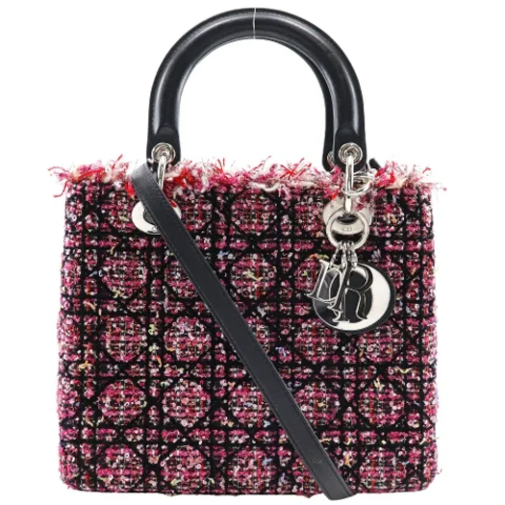 Dior Vintage Pre-owned Leather handbags Pink Dames