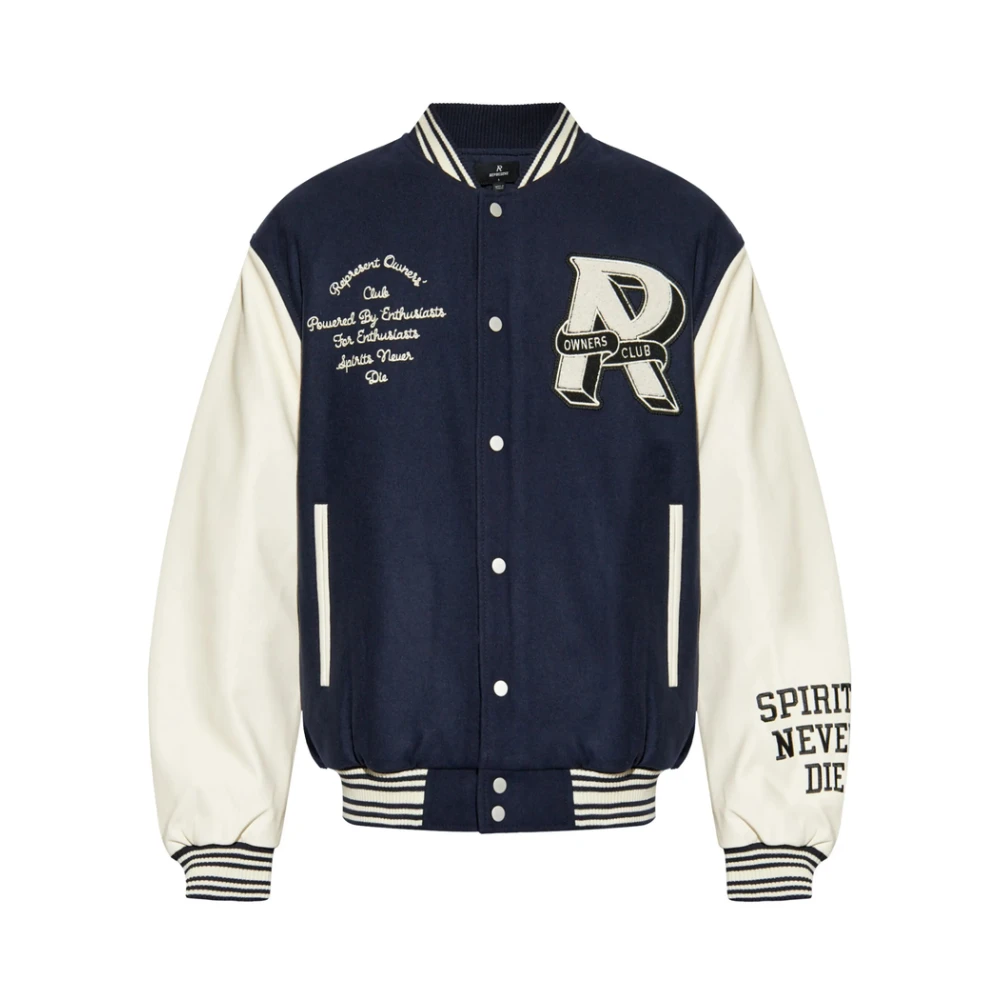 Represent Blauw Contrastmouw Ribboord Jack Blue Heren