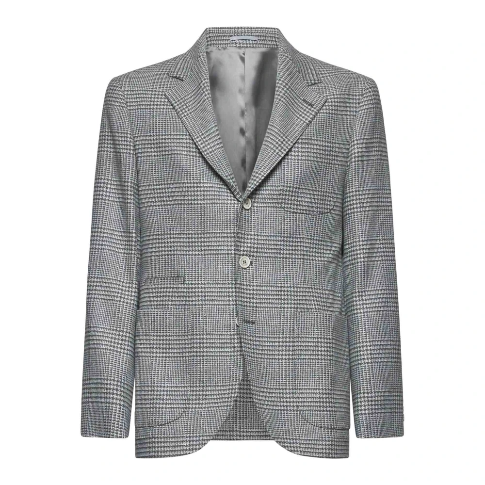 BRUNELLO CUCINELLI Groene Cashmere Jas Monopetto Green Heren