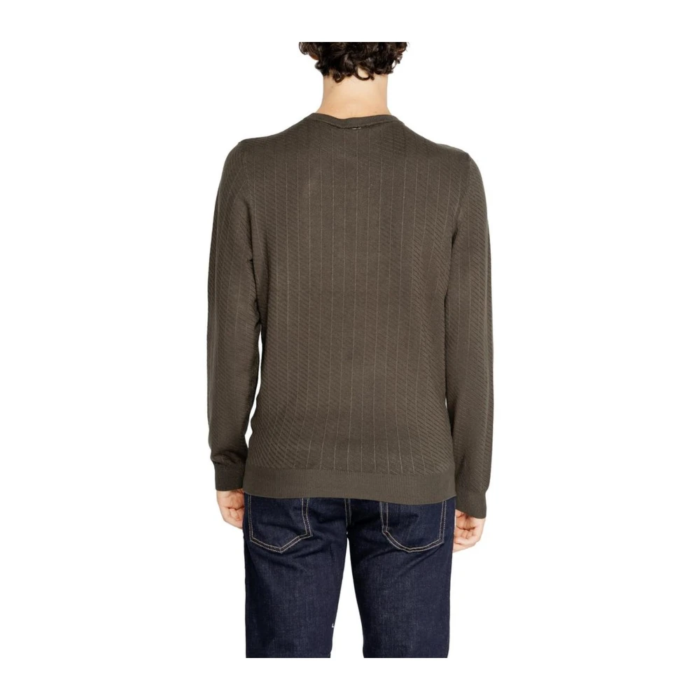 Antony Morato Gebreide Viscosemix Trui Green Heren