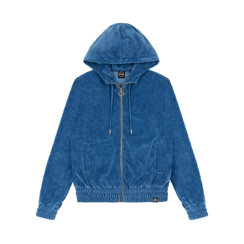 Colmar Heldere Blauwe Hoodie Extra Slim Fit Blue Dames