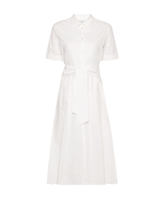 robe-chemise-en-popeline-ceinturee