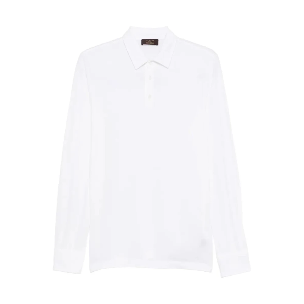 Zanone Men's White Formal Shirts, 3XL, Long Sleeve Polo