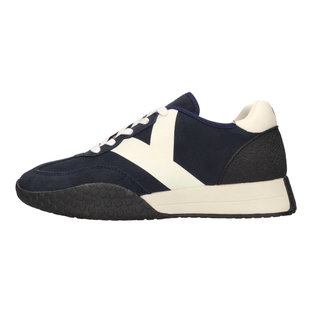 Kehnoo Sneakers van suède- stof en rubber Heren Schoenen Blauw