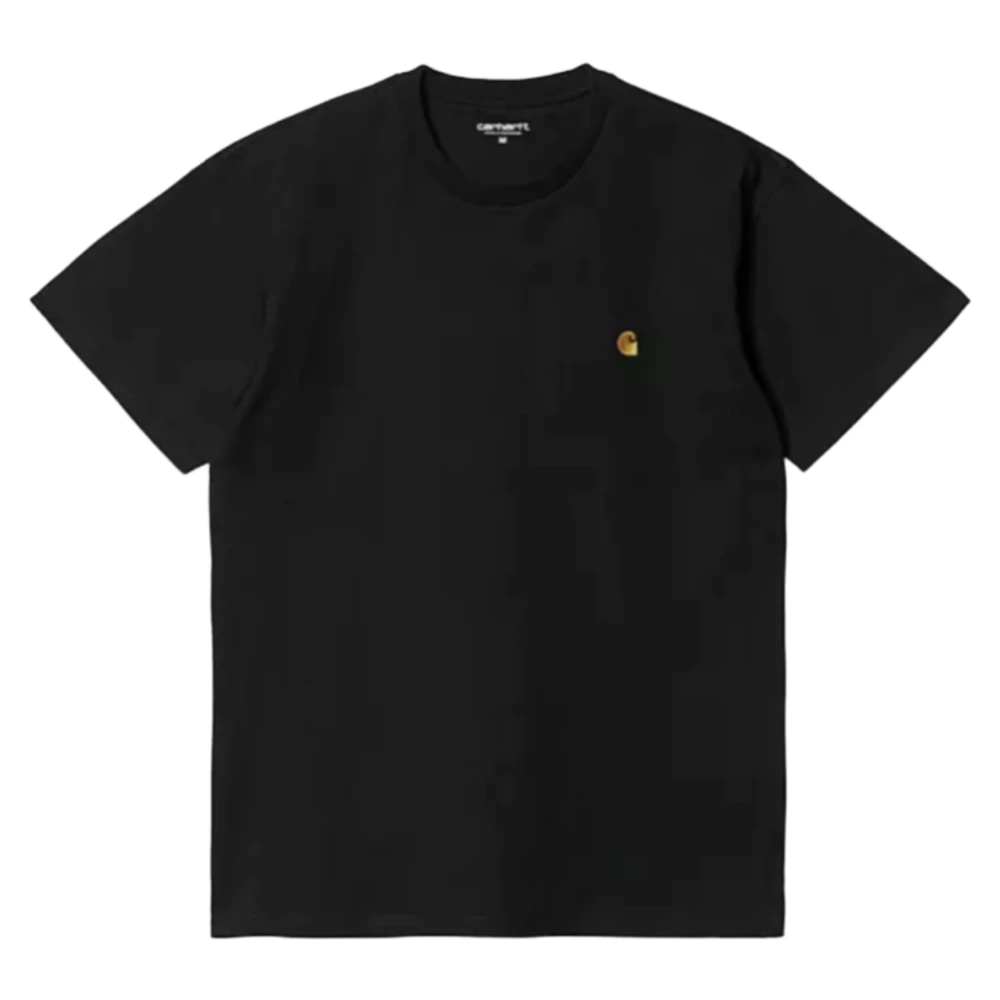 Carhartt WIP Chase T-Shirt Zwart Goud Black Heren