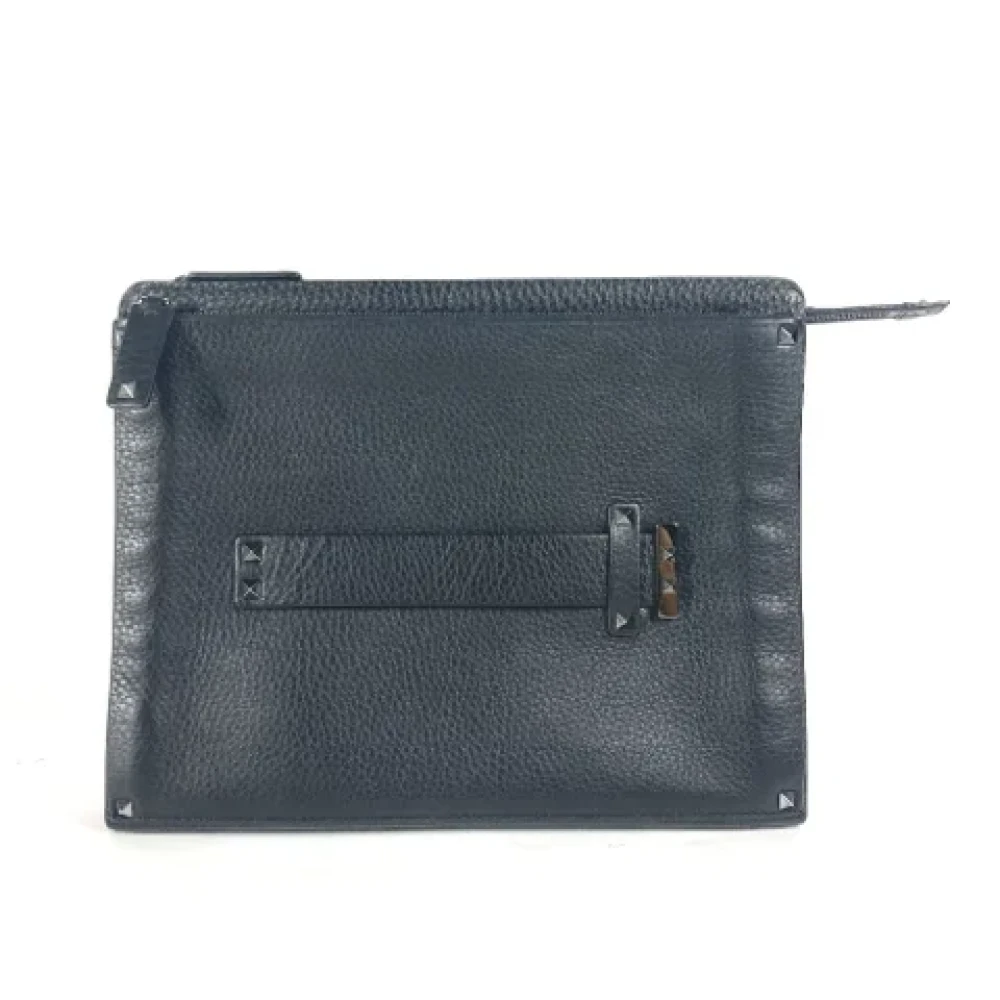 Valentino Vintage Pre-owned Leather clutches Black Dames