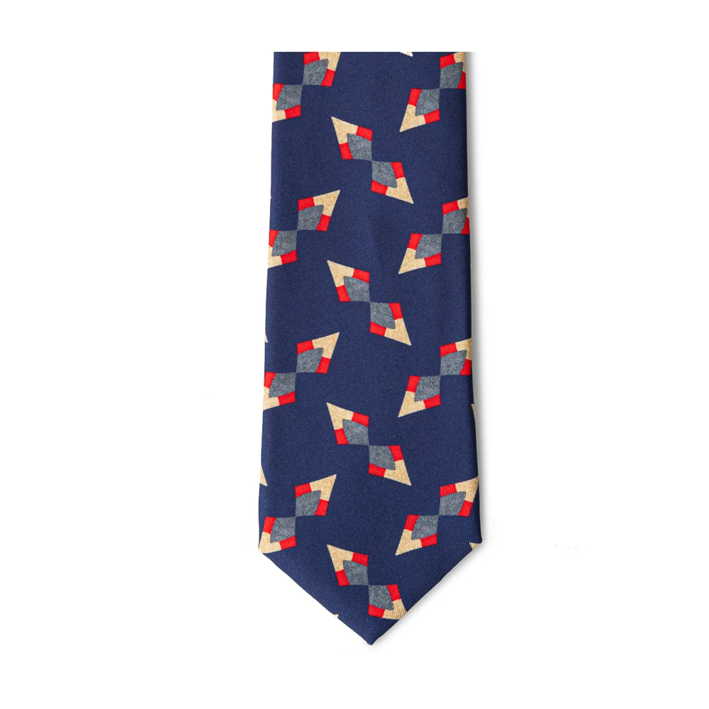 Giorgio Armani Blauwe Zijden Stropdas Elegante Stijl Blue Heren