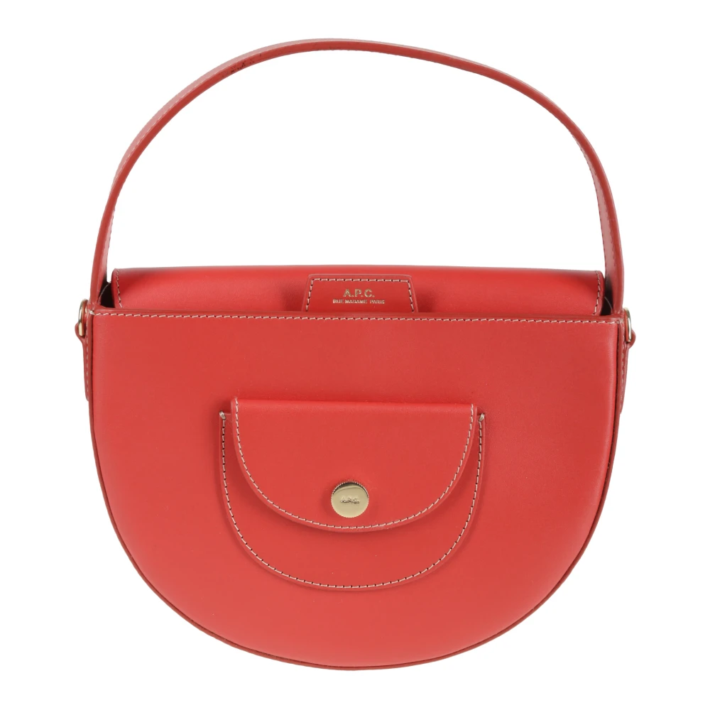 A.p.c. Rode Leren Handtas met Zak Red Dames