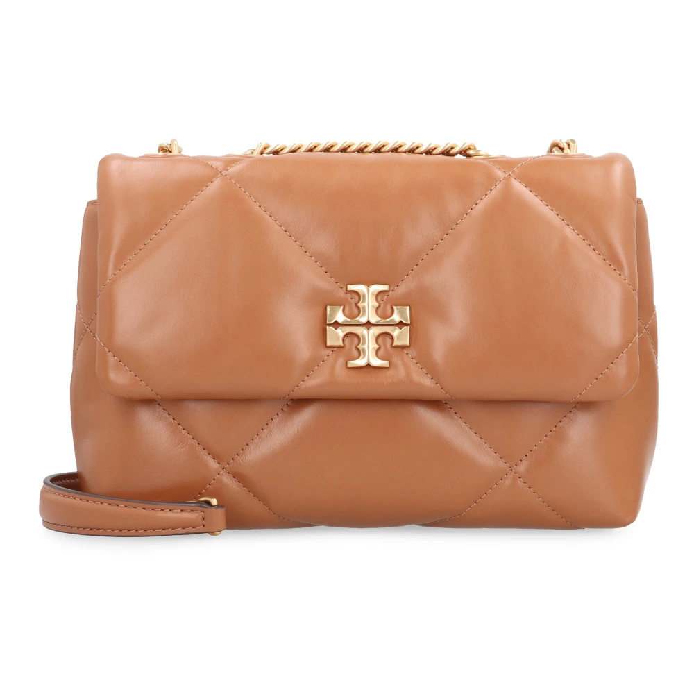 Tory Burch Women's Brown Small Kira Diamond Quilt Convertible Shoulder Bag