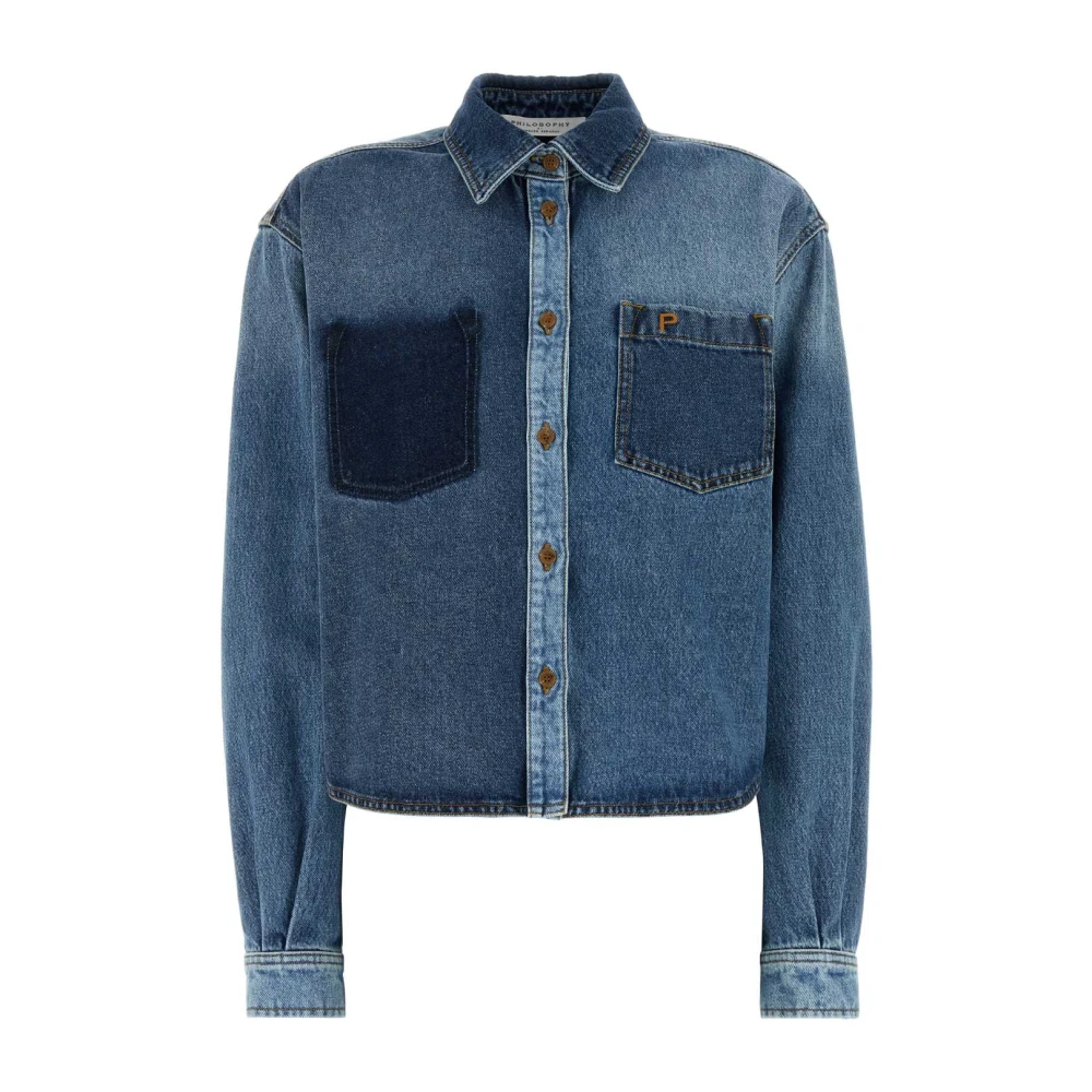 Blouses & Shirts > Denim Shirts - - Philosophy di Lorenzo Serafini - Modalova