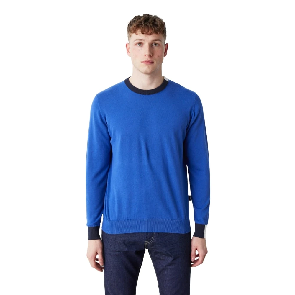 GAS Ronde Hals Trui Blue Heren