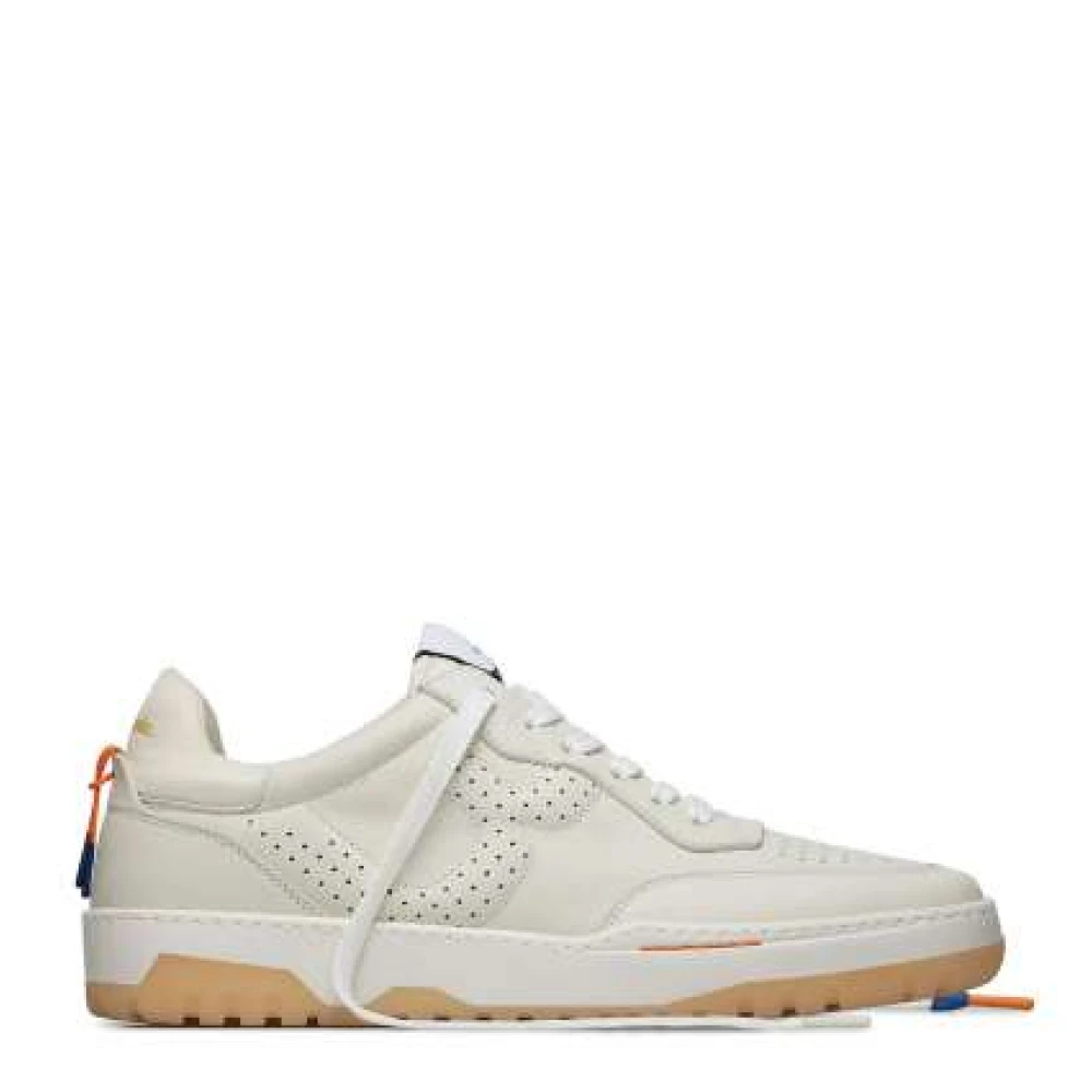 Barracuda Sportieve en verfijnde leren sneaker Dames Schoenen Beige