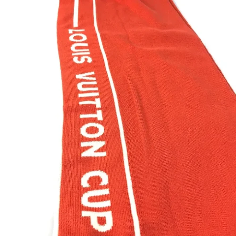 Louis Vuitton Vintage Pre-owned Cotton scarves Orange Dames