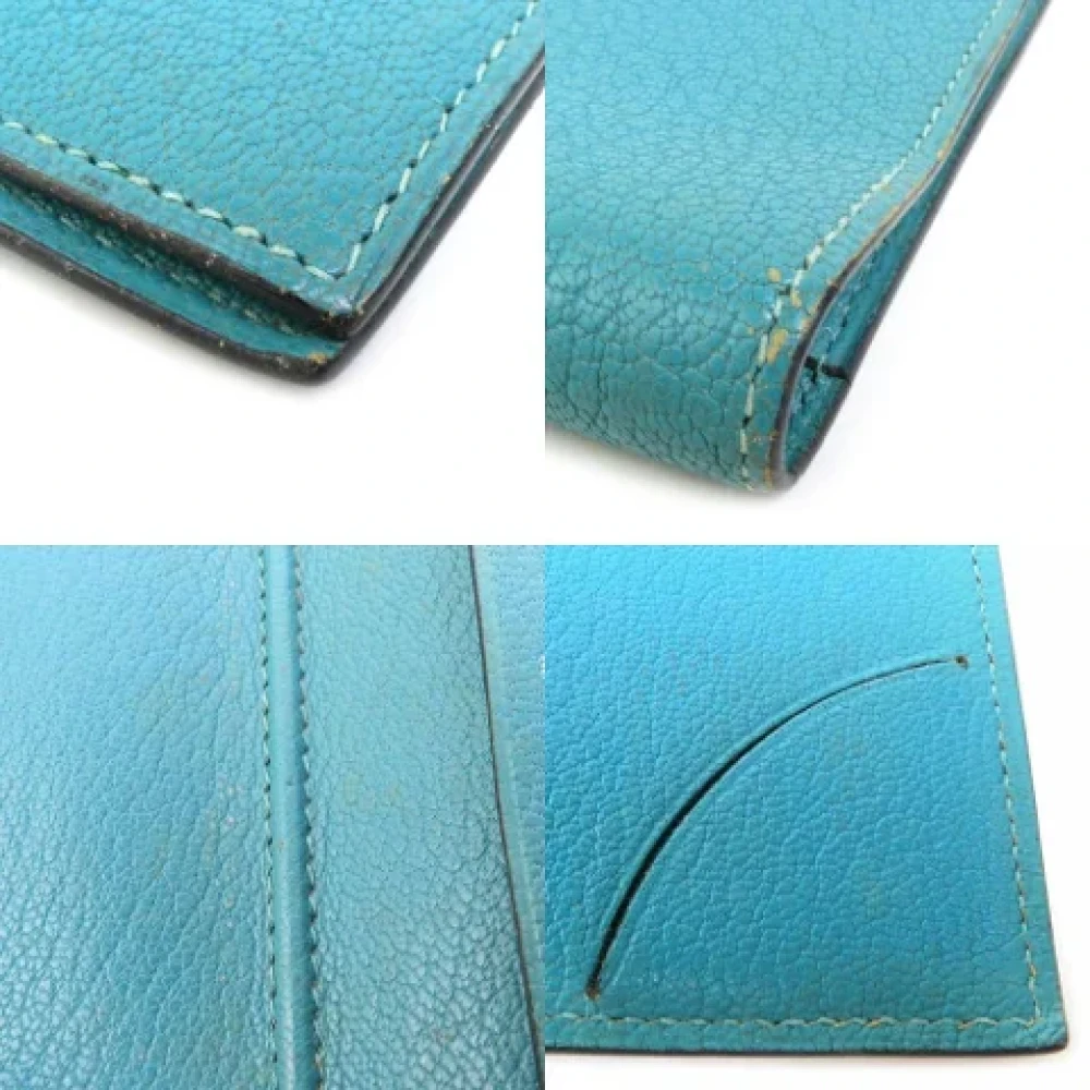Hermès Vintage Pre-owned Leather home-office Blue Dames
