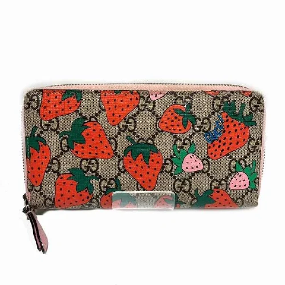 Gucci Vintage Pre-owned Canvas wallets Multicolor Dames