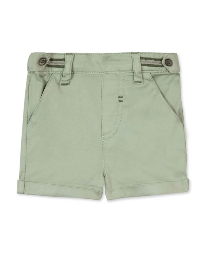 short-en-twill-de-coton-vert