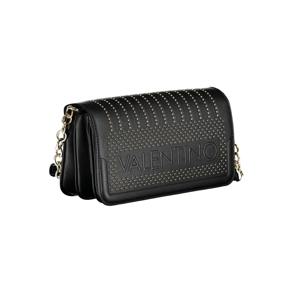 Valentino by Mario Valentino Zwarte polyethyleen schoudertas met verstelbare ketting Black Dames