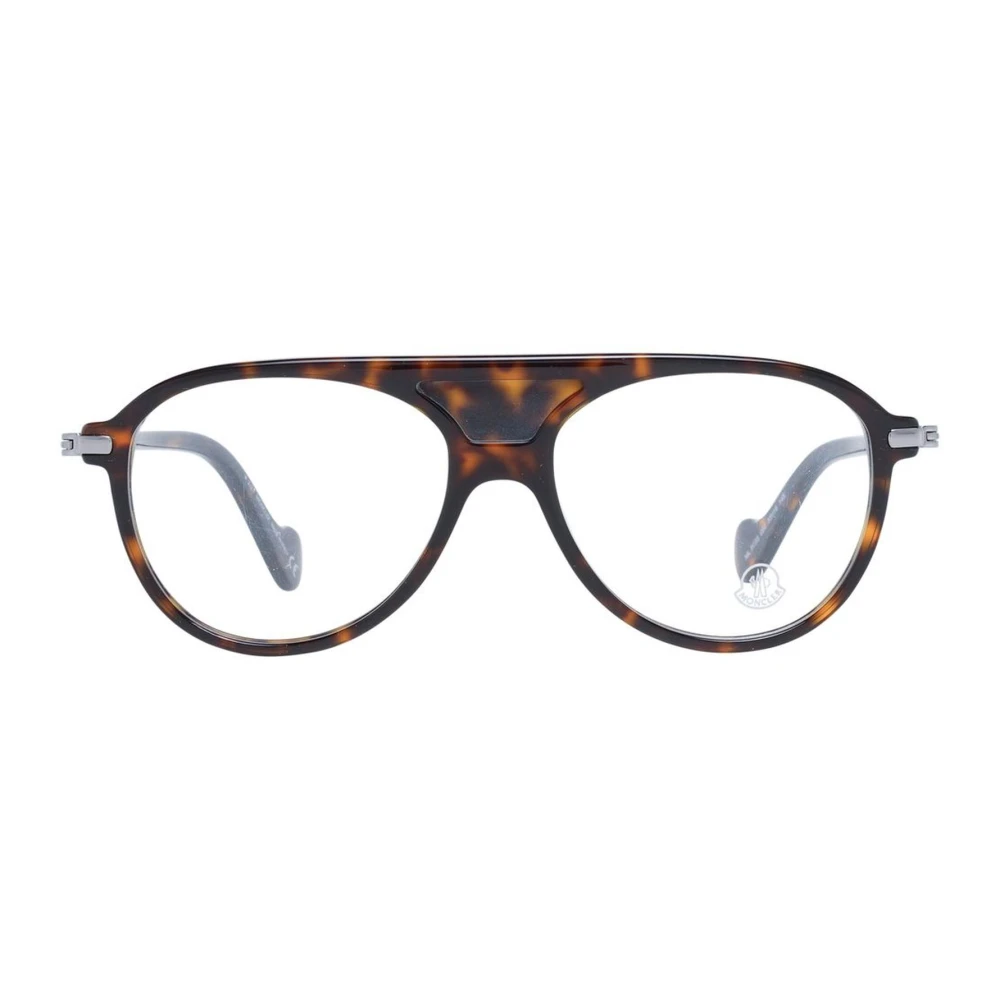 Moncler Bruine Aviator Optische Frames met Demo Lenzen Brown Heren