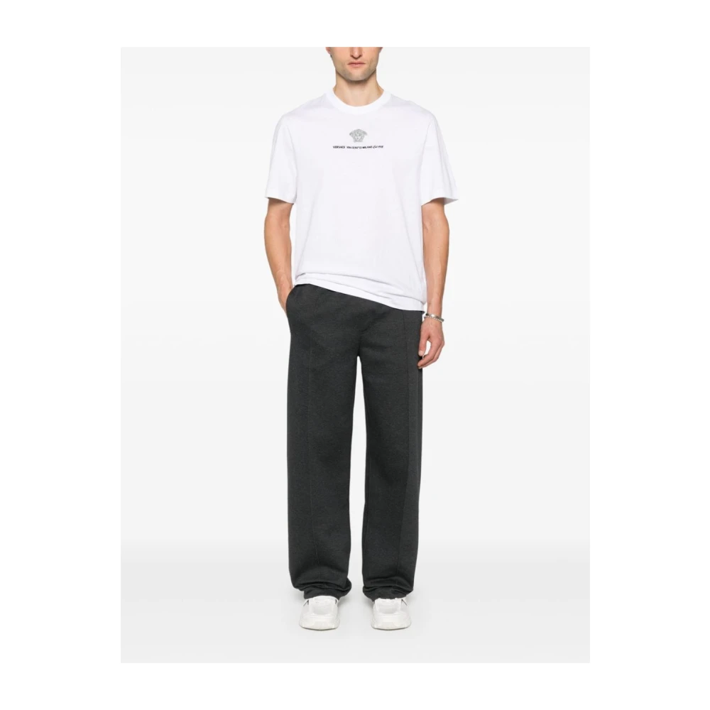 Versace Witte T-shirts & Polos voor Mannen White Heren