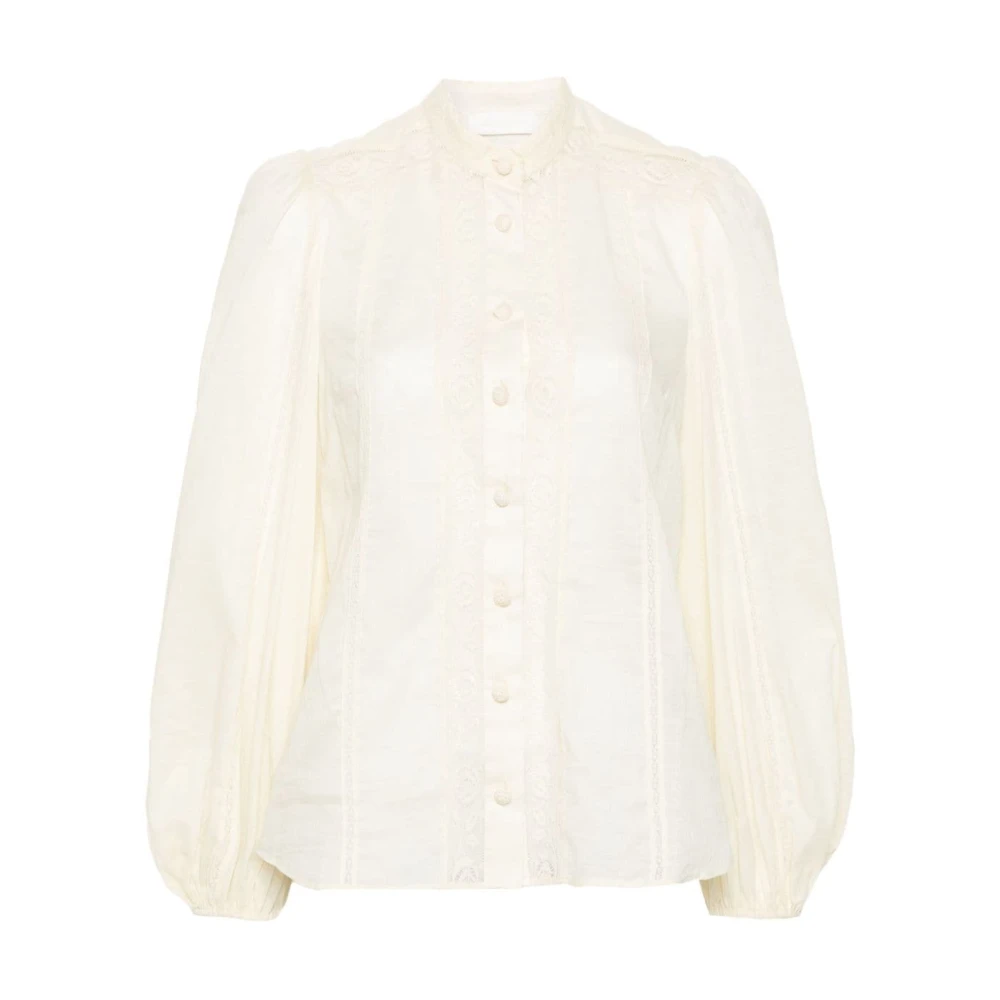 Zimmermann Trim Shirt voor Stijlvolle Look Beige Dames