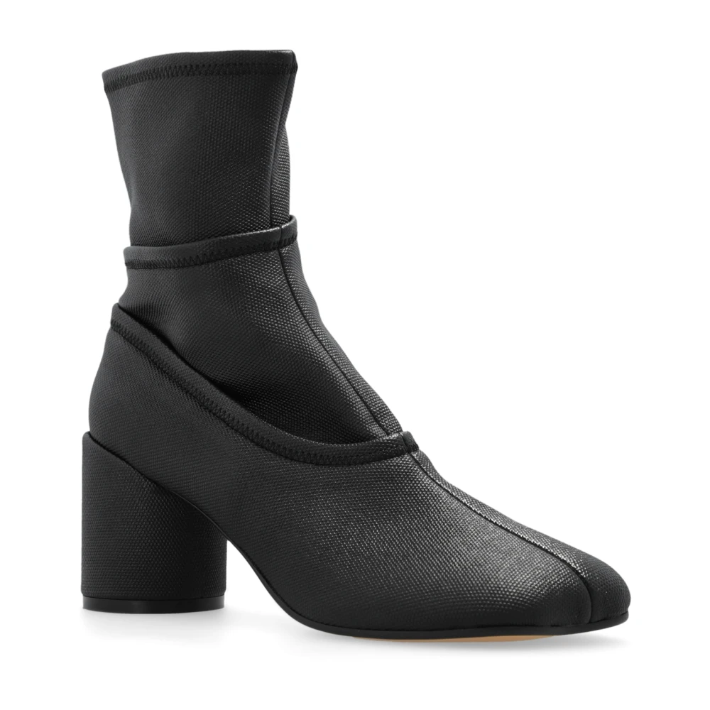 MM6 Maison Margiela Anatomische enkellaarzen met hak Black Dames