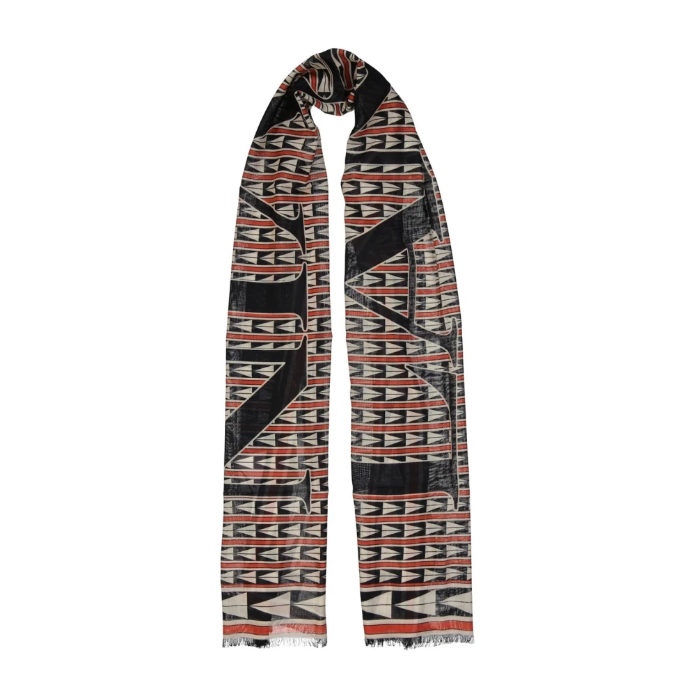 Lanvin Wollen Sjaal Geometrisch Patroon Vrouwen Multicolor Unisex