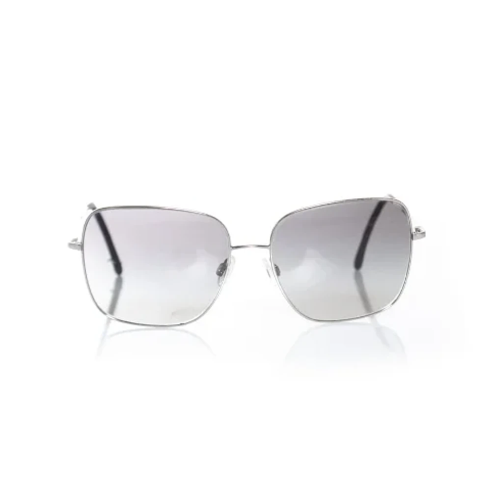 Chanel Vintage Pre-owned Metal sunglasses Gray Dames