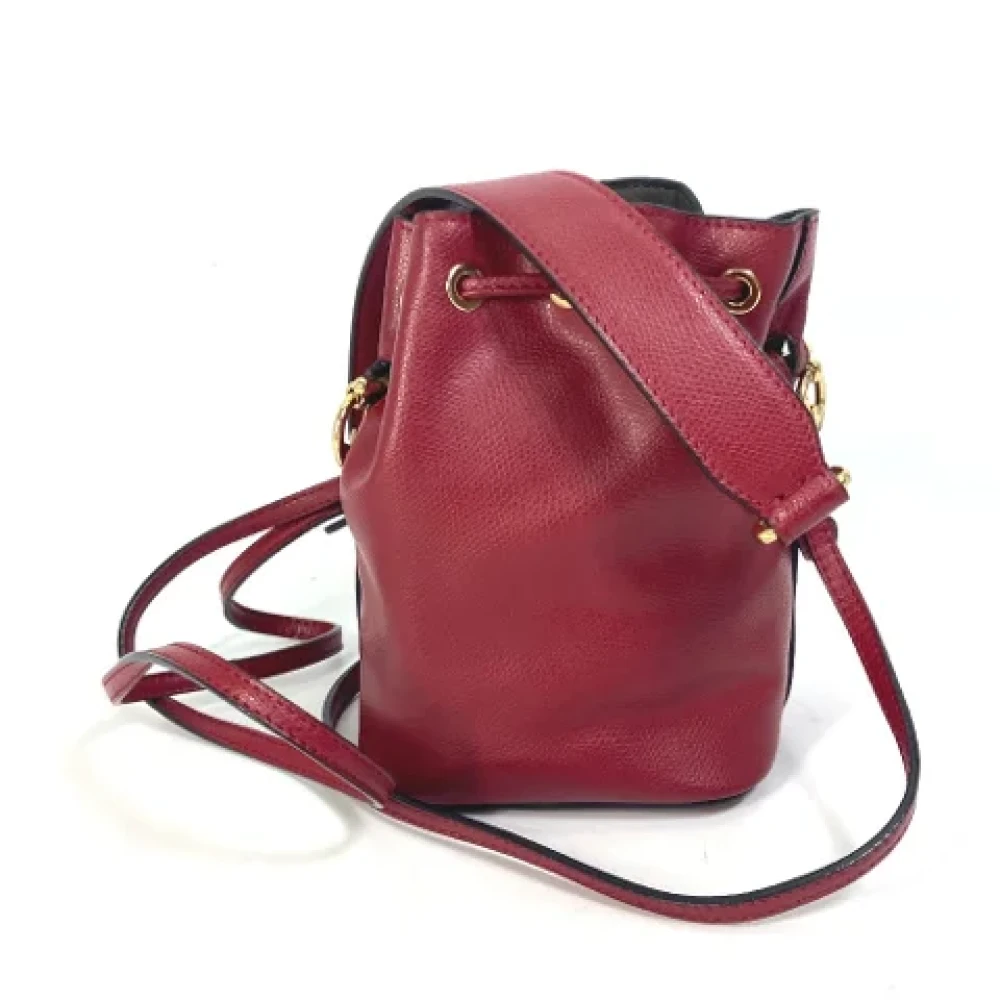 Fendi Vintage Pre-owned Leather fendi-bags Red Dames