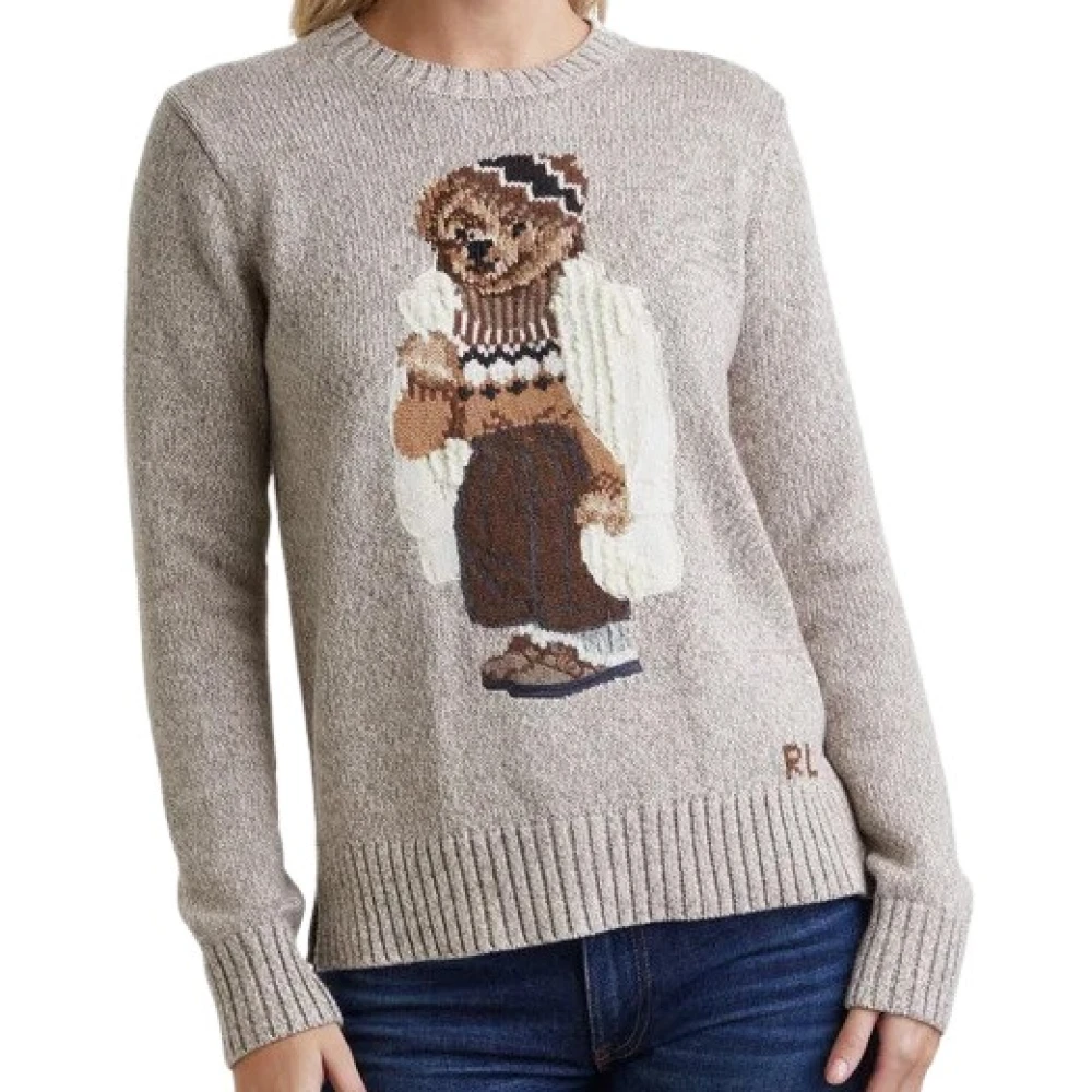 Polo Ralph Lauren Gebreide pullover met motiefstitching model 'BEAR'