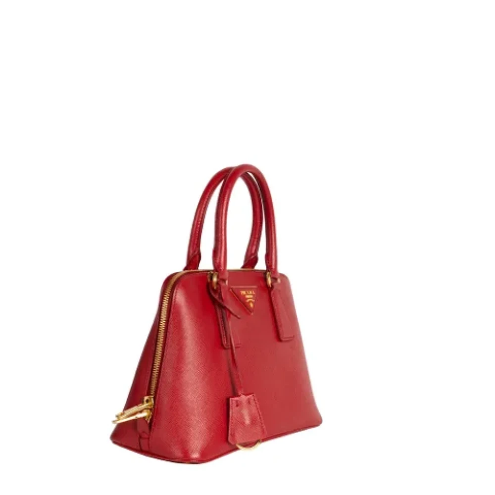 Prada Vintage Pre-owned Leather prada-bags Red Dames