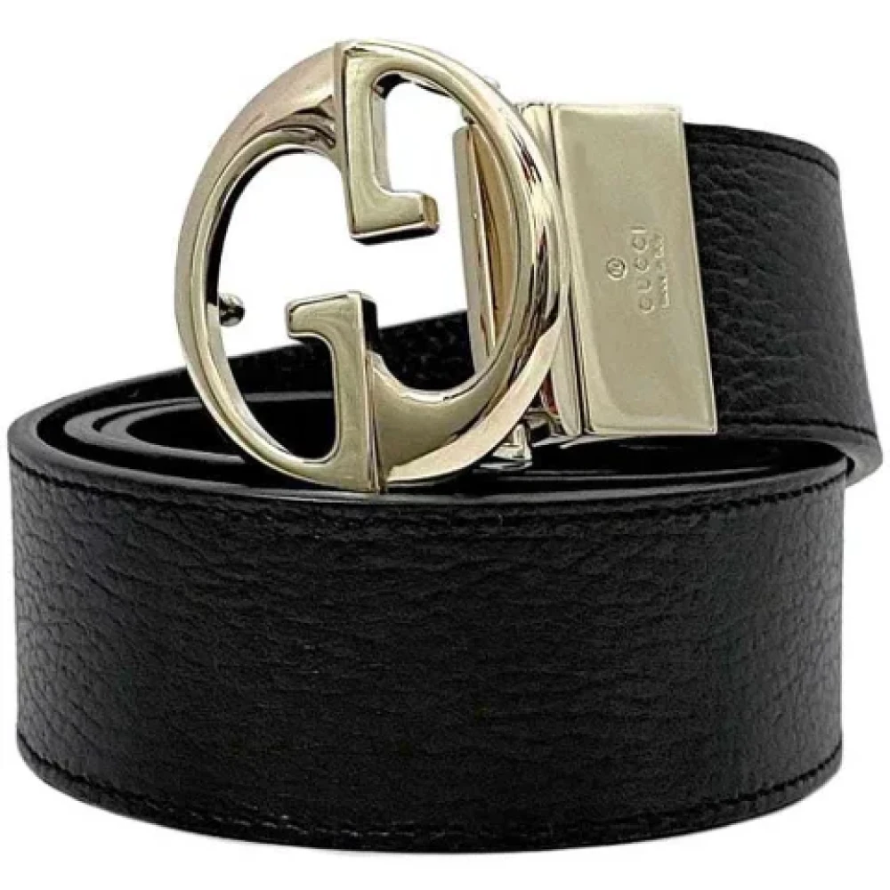Gucci Vintage Pre-owned Leather belts Black Dames