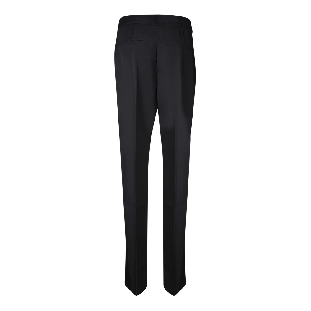 Jacquemus Zwarte Wollen Broek Hoge Taille Black Dames